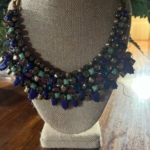 Stella & Dot Vibrant Blue and Purple Necklace